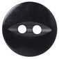 Hemline Fish Eye 2-Hole Eye Round 22 Button Black 14 mm