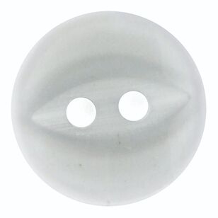 Hemline Fish Eye 2-Hole Eye Round 22 Button Clear 14 mm