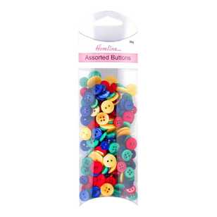 Hemline Country Novelty Buttons Multicoloured 50 g