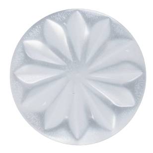 Hemline Daisy Opaque Shank 18 Button Clear 11 mm