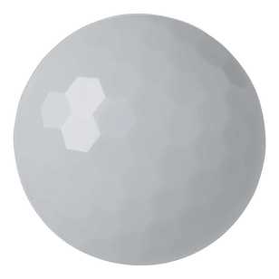 Hemline Diamond Cut Solid Dome Button White