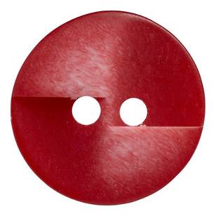 Hemline 2-Tone Styled 2-Hole Button Red 23 mm
