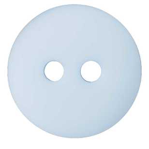 Hemline Simple Flat 2-Hole 22 Button Baby Blue 14 mm