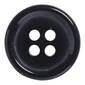 Hemline Suit Mottle 4-Hole Button Black