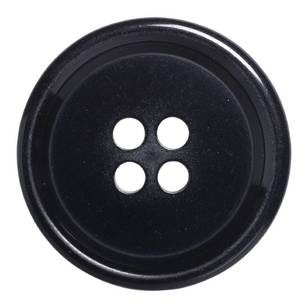 Hemline Suit Mottle 4-Hole 36 Button Black 23 mm