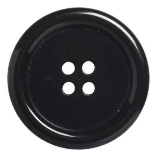 Hemline Suit Mottle 4-Hole 54 Button Black 34 mm