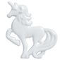 Hemline Unicorn Button White