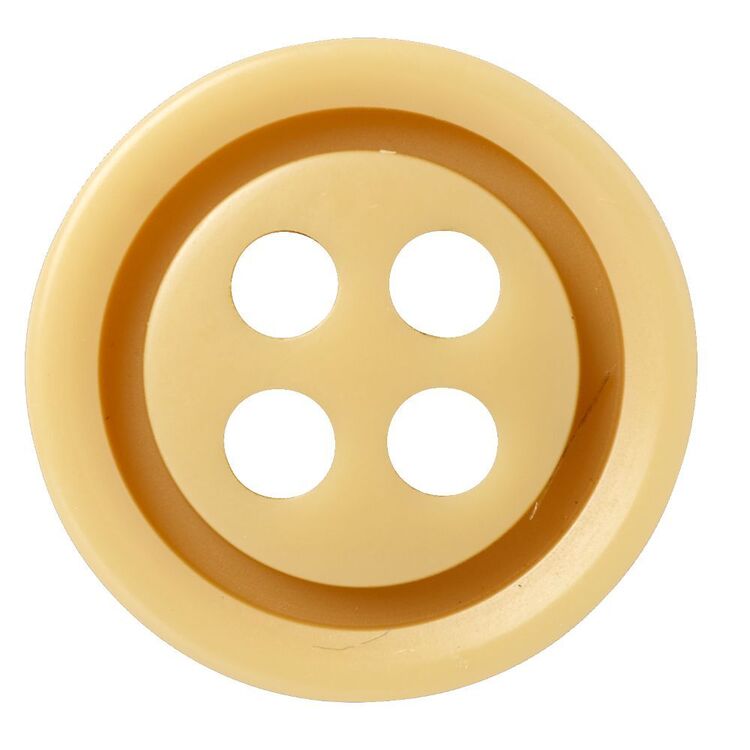 Hemline Layered Buttons 6 Pack Tan