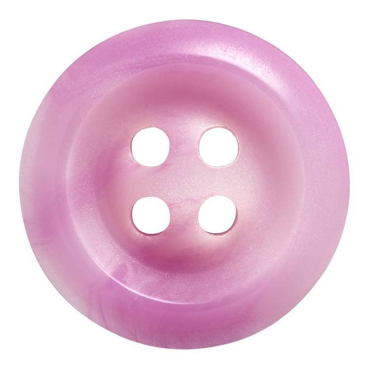 Hemline Marbled Bevel Edge 4-Hole Button Purple