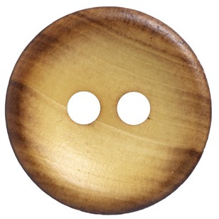 Hemline Wooden 27 Button Natural 17 mm