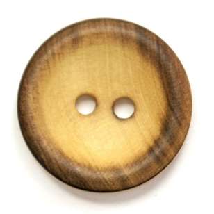 Hemline Wooden 32 Button Natural 17 mm
