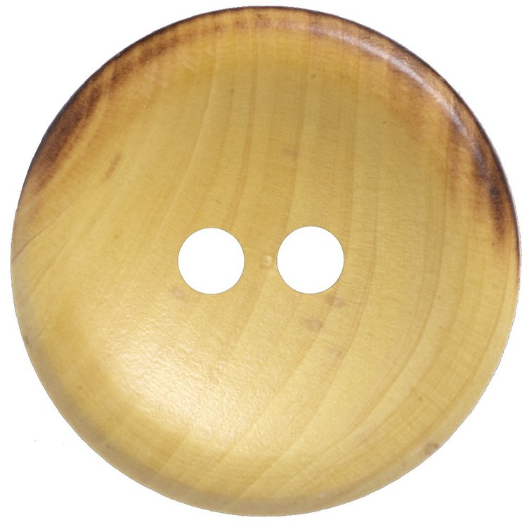 Hemline Wooden 40 Button Natural