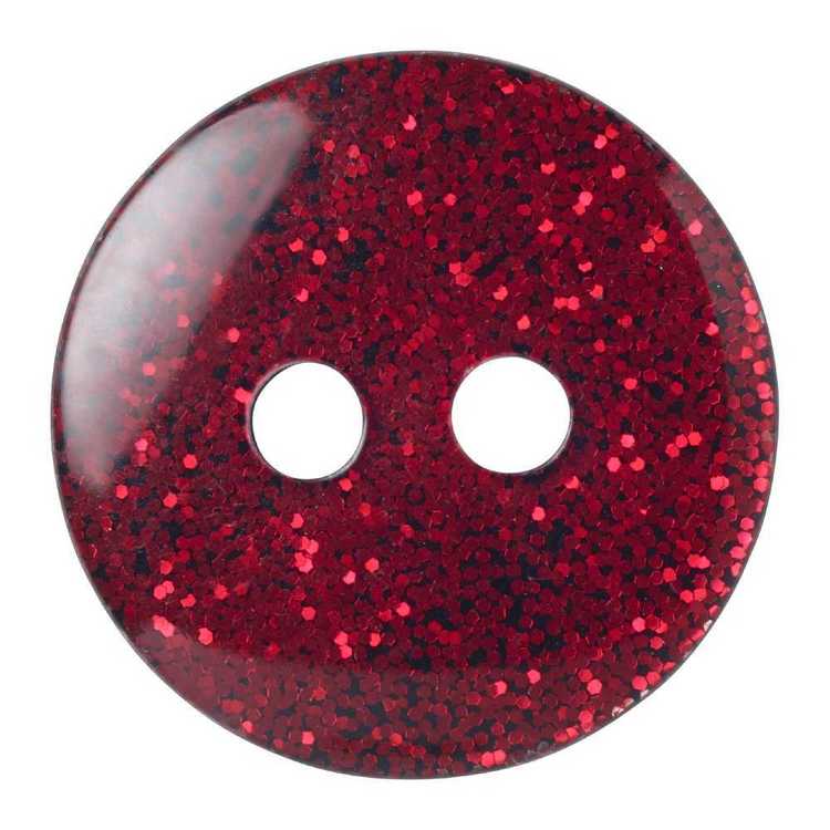 Hemline Precious Solid Glitter Button
