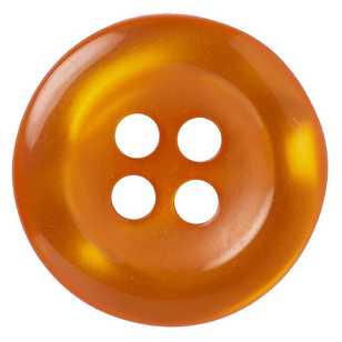 Hemline Fluro Shirt 24 Button Orange 15 mm