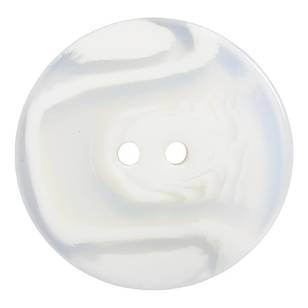 Hemline Swirl Chips 54 Large Button Molte Clear Cream 34 mm