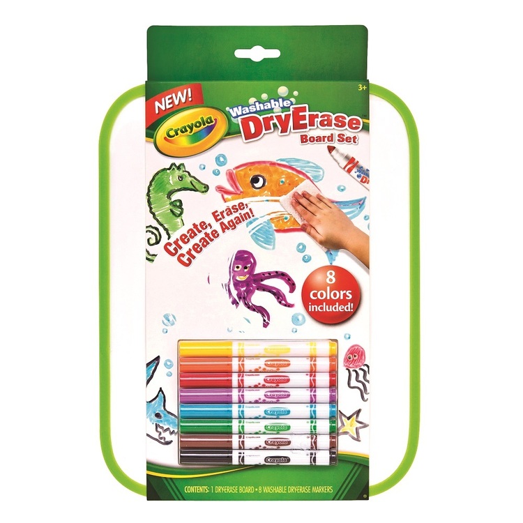 Crayola Dry Erase Board With 8 Washable Markers