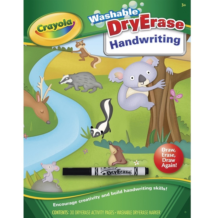Crayola Dry Erase Handwriting Workbook Multicoloured