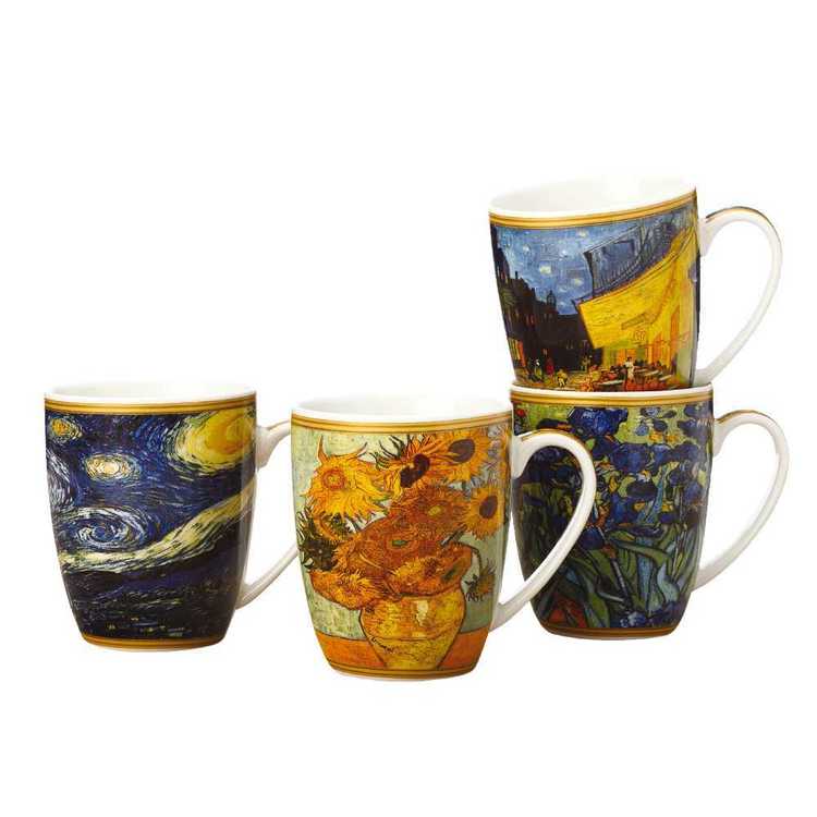 Casa Domani Impressions Van Gogh Mug Set Multicoloured 400 mL