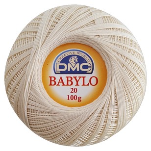 DMC Babylo 100 G Crochet Cotton Thread No. 20 100 g Ecru 100 g