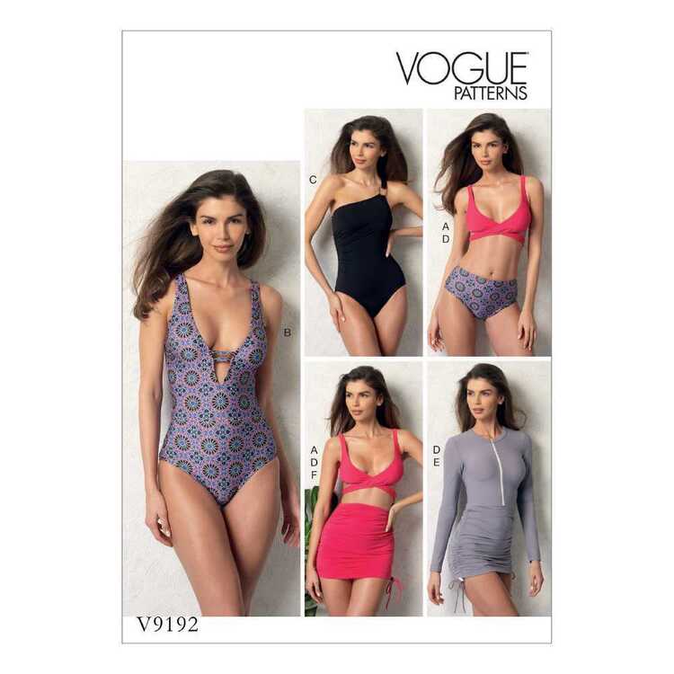 Vogue Pattern V9192 Misses' Wrap-Top Bikini