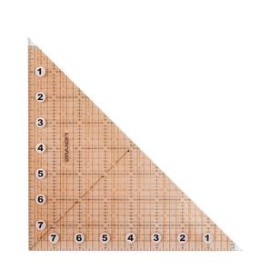 Fiskars Square & Triangle Folding Ruler Clear 22 x 22 cm