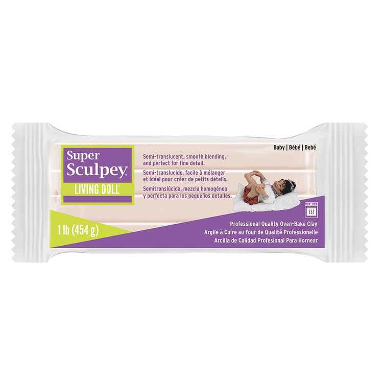 Sculpey Super Sculpey Living Doll Baby Clay Pink 454 g
