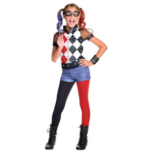 DC Comics Super Girls Harley Quinn Costume Multicoloured 3 - 5 Years