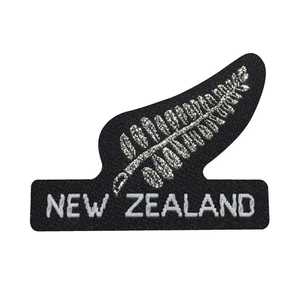 New Zealand Small Silver Fern With Letters Motif Multicoloured Small