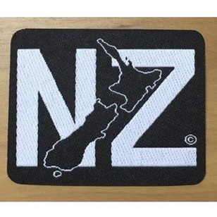 New Zealand Map Of NZ Motif Multicoloured