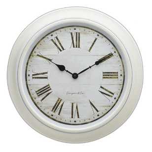 Cooper & Co French Provincial Clock White 40 cm