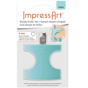 ImpressArt Simple Strike Jig With Heart Stamp Aqua 3 mm