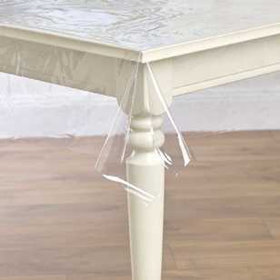 Clear Heavy Duty Plastic Table Cover – 1 Round, Waterproof, Protective – Party Use