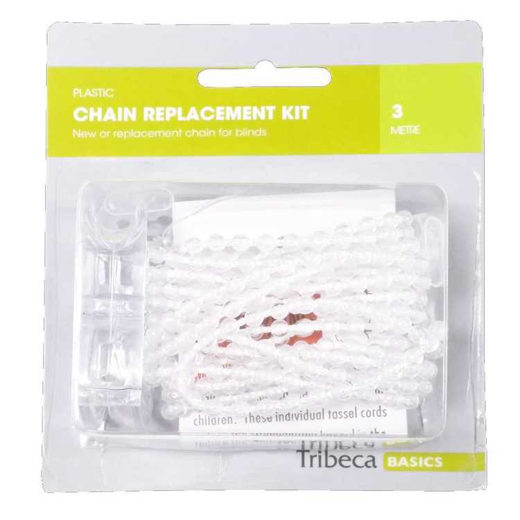 Caprice 3m Plastic Chain Replacement Kit Clear 3 m