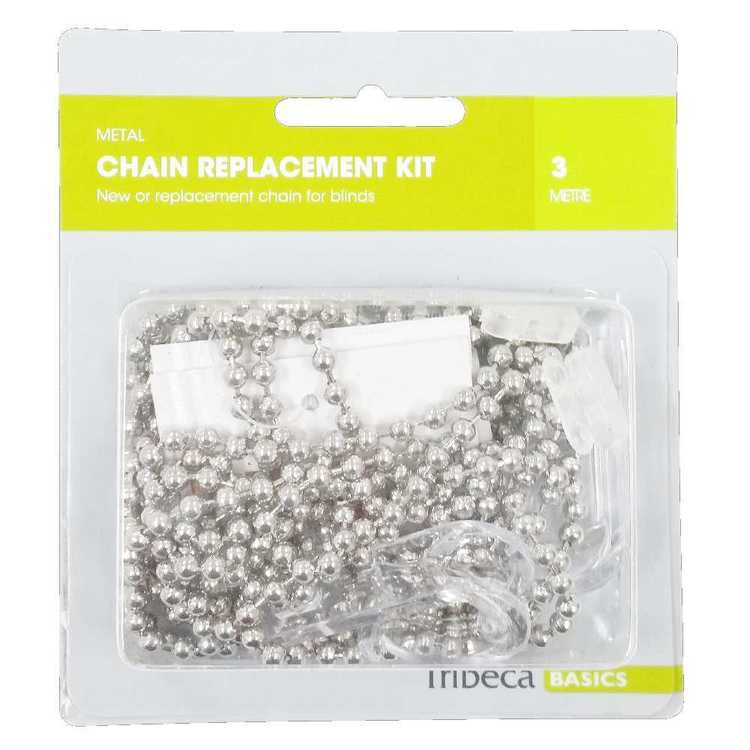 Tribeca Metal Chain Replacement Kit Silver, How To Fix A Broken Curtain Chain