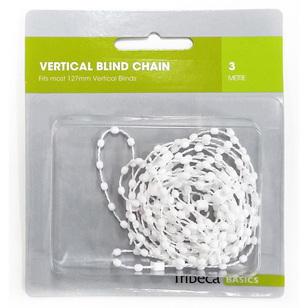 Caprice Vertical Blind Chain White 3 m