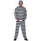 Sparty's Prison Man Costume Black & White One Size Fits Most
