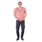Sparty's Stripe Man Costume Red & White One Size Fits Most