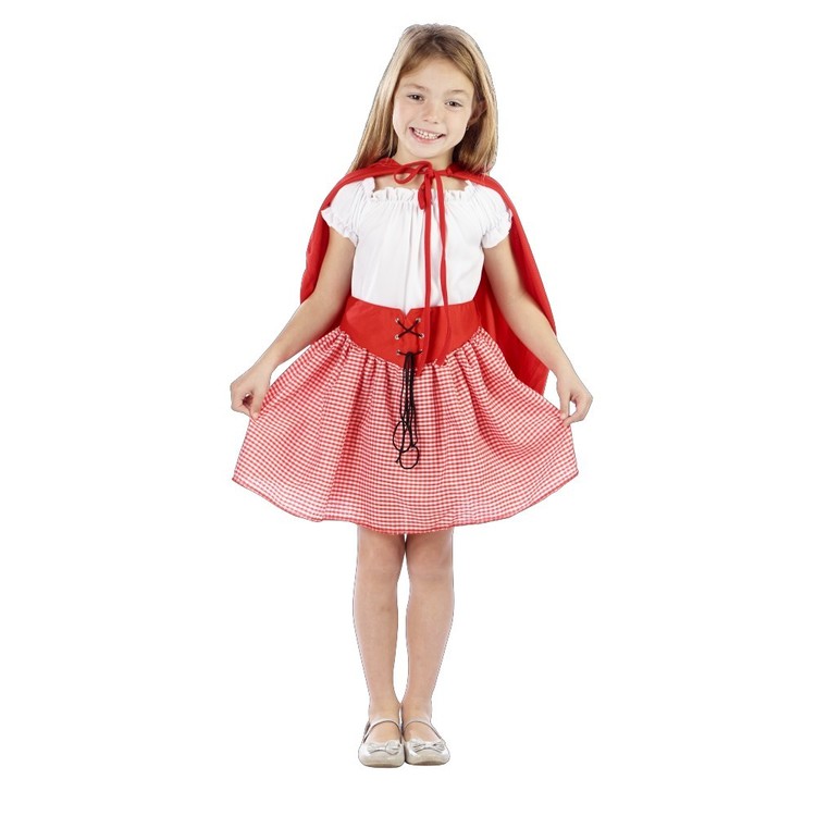 Sparty's Riding Girl Costume Red & White 6 - 8 Years