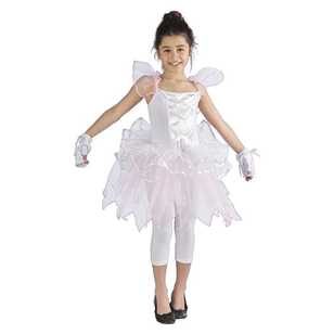 Ballerina Costume White & Pink 3 - 5 Years