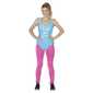 80s Workout Lady Costume Blue & Pink Small / Medium