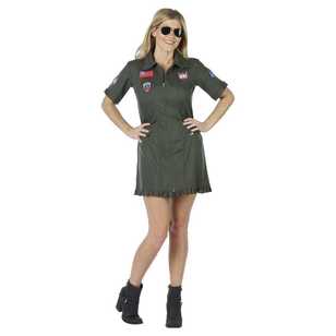 Army Lady Costume Green Small / Medium