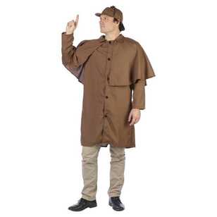 Detective Costume Brown One Size Fits Most