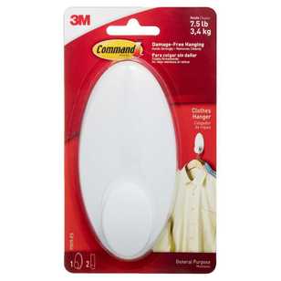 3M Command Clothes Hanger White