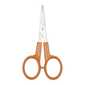Fiskars Premier Curved Scissors  Orange & Silver 4 in