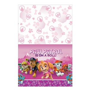 Paw Patrol Nickelodeon Plastic Girls Tablecover Pink