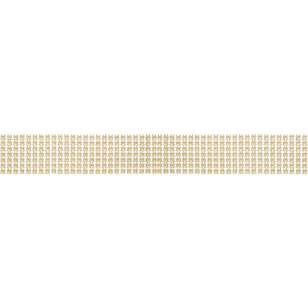 Simplicity Round Rhinestone Band Gold 35 mm x 2.7 m