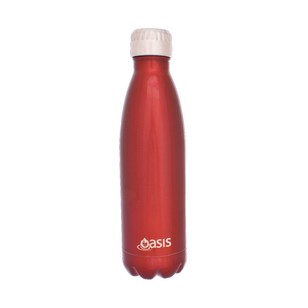 Oasis Stainless Steel 500 mL Drink Bottle Red