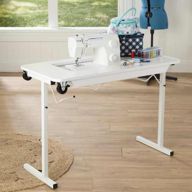 Semco Compact Sewing Machine Table White