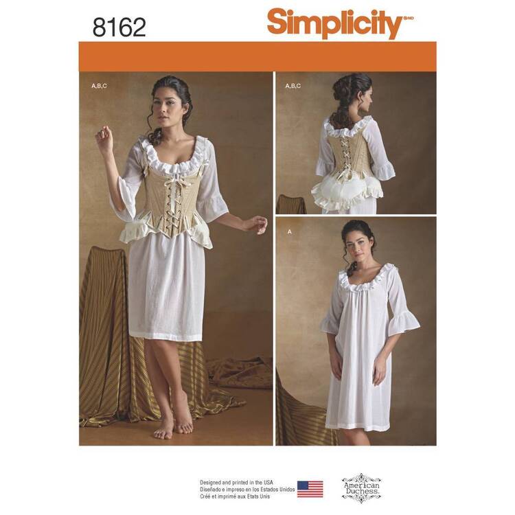 Butterick Sewing Pattern B5662 Misses' Corsets White