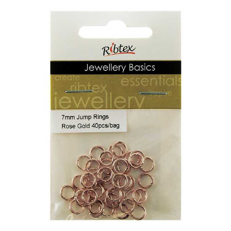 Ribtex Jewellery Basics Jump Rings 40 Pack Rose Gold